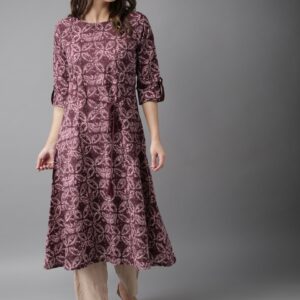 HERE&NOW Women Printed A-Line Kurta