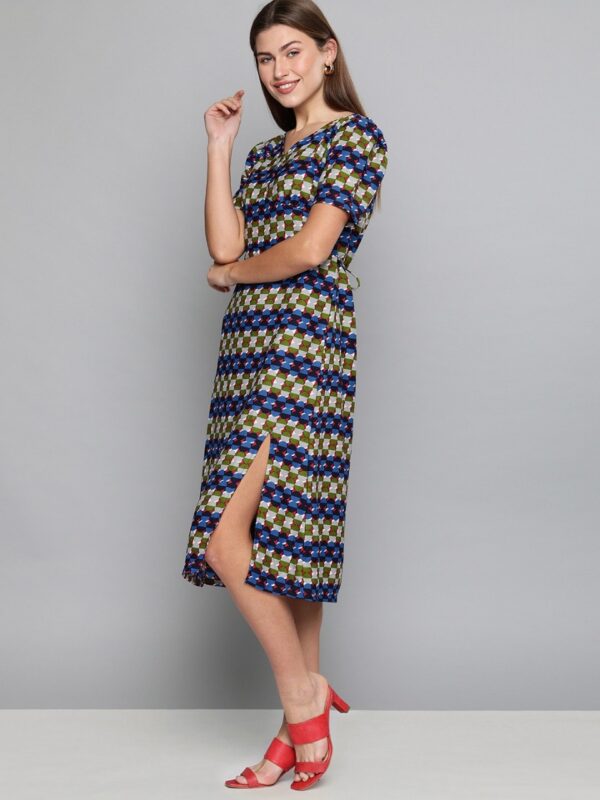 HERE&NOW Women Printed A-Line Dress