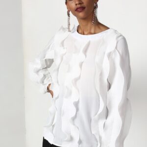 Miss Bennett Women White Solid Top