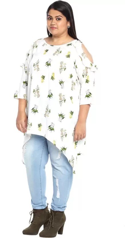 Alto Moda by Pantaloons Casual Regular Sleeves Floral Print Women Top