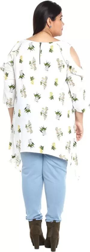 Alto Moda by Pantaloons Casual Regular Sleeves Floral Print Women Top