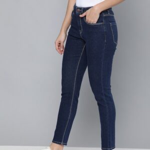 HERE&NOW Women Skinny Fit High-Rise Clean Look Stretchable Jeans