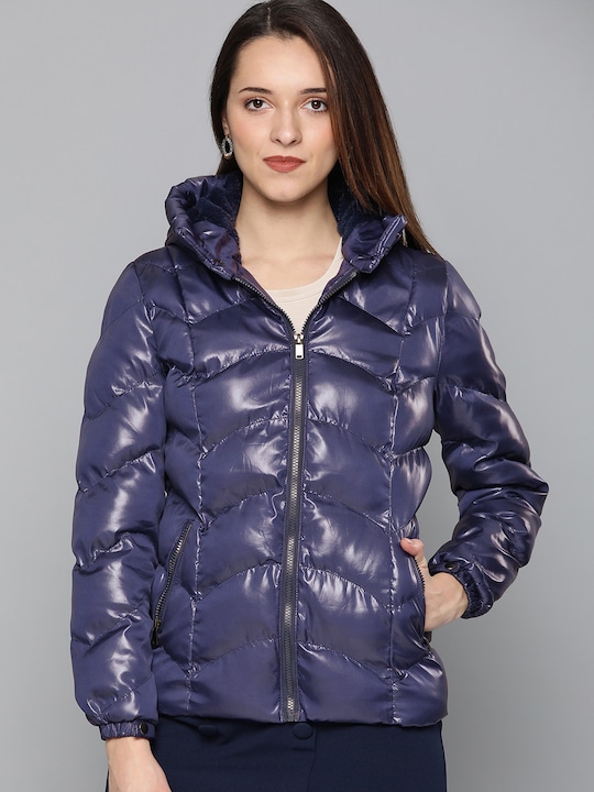 HERE&NOW Women Solid Puffer Jacket