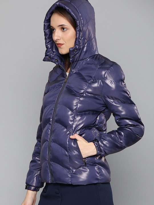 HERE&NOW Women Solid Puffer Jacket