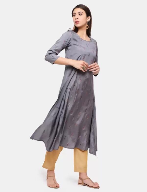 IMARA  Women Asymmetric Grey Dress