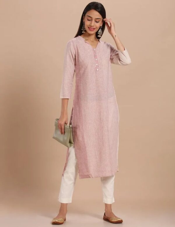 Imara Women Button Down Neck Printed Kurta