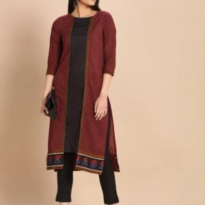 Imara Women Round Neck Printed Kurta