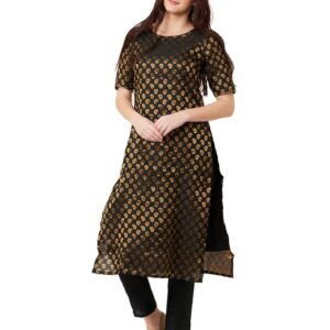 IMARA  Women Kurta and Pant Set Jacquard