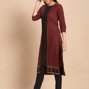 Imara Women Round Neck Printed Kurta