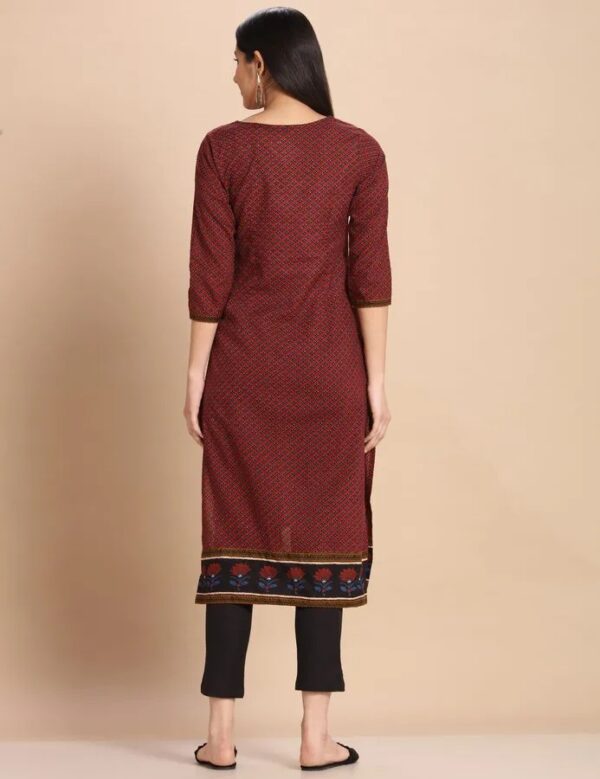 Imara Women Round Neck Printed Kurta