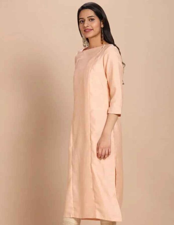 Imara Women Button Down Neck Solid Kurta