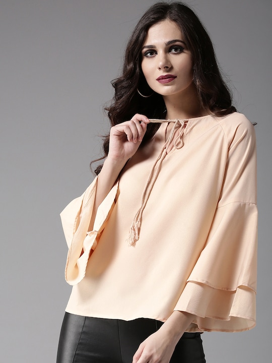 Moda Rapido Women Beige Solid Top