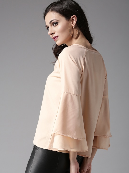 Moda Rapido Women Beige Solid Top