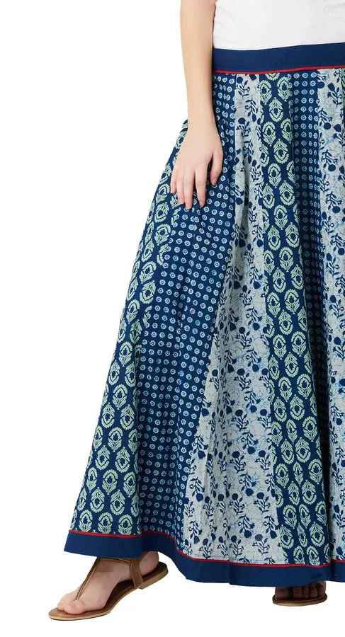 Imara Women Panelled Printed Skirts