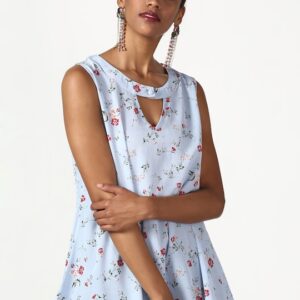 Miss Bennett Women Ditsy Floral Print A-Line Top