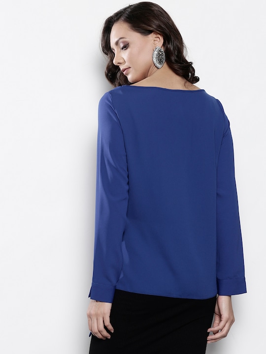 DOROTHY PERKINS Women Solid Wrap Top