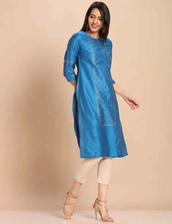 Imara Women Round Neck Printed Kurta