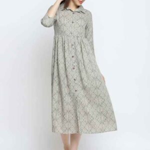 Imara Women Round Neck Printed Dresses