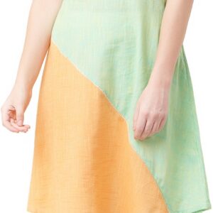 IMARA  Women Solid Pure Cotton Straight Kurta