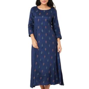 Imara Women Round Neck Printed Dresses