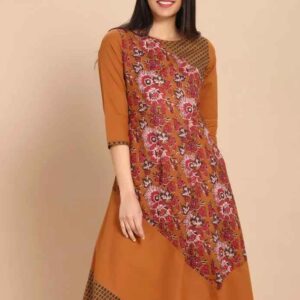 Imara Women Round Neck Printed Kurta