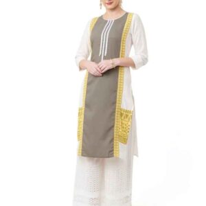 Imara Women Round Neck Printed Kurta