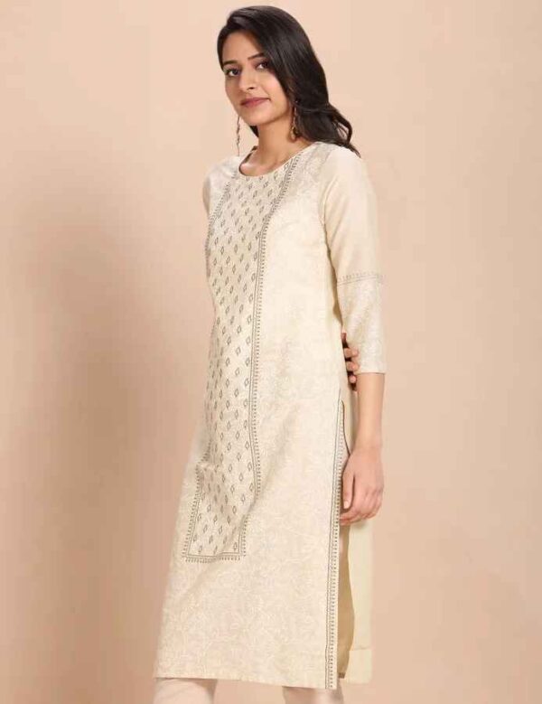 Imara Women Round Neck Printed Kurta