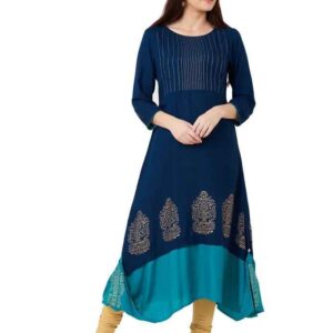 Imara Women Round Neck Solid Kurta