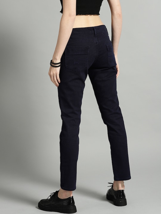 Roadster Wome Slim Fit Mid-Rise Clean Look Stretchable Jeans