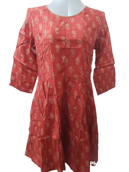 IMARA Women Printed Kurta with Dhoti