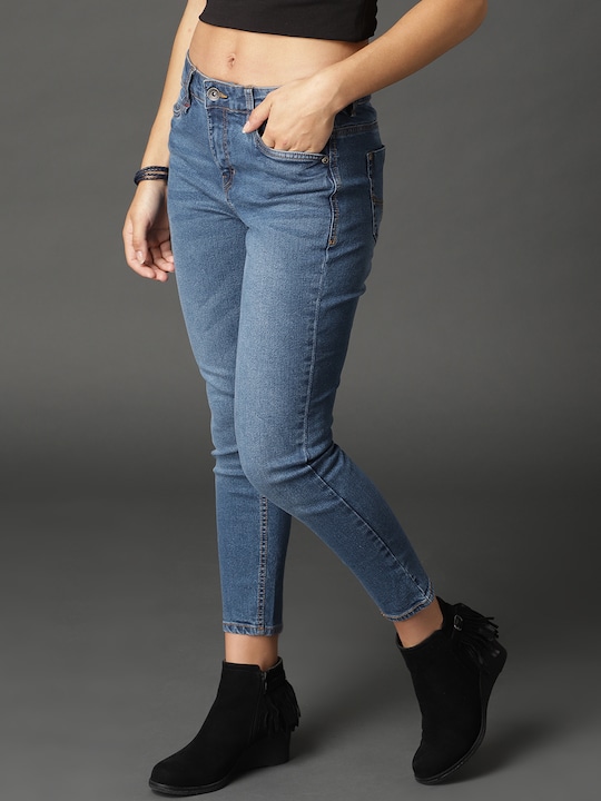 Roadster Women Skinny Stretchable Crop Jeans