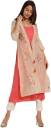 IMARA  Women Ethnic Jacket and Kurta Set Chanderi