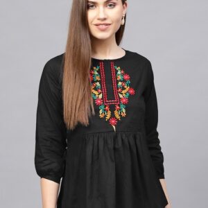 Bhama Couture Tunic with Embroidered Detail