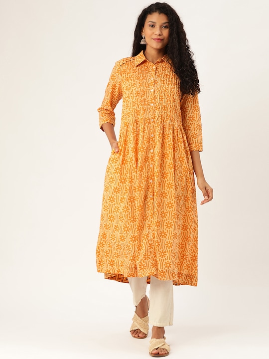 Sangria Women Printed A-Line Kurta