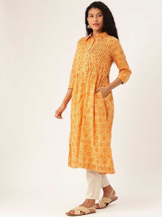 Sangria Women Printed A-Line Kurta