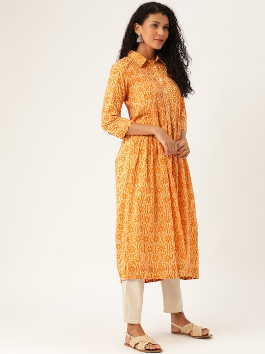 Sangria Women Printed A-Line Kurta