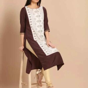 Imara Women Round Neck Printed Kurta