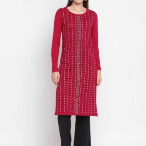 Imara Women Round Neck Printed Kurta