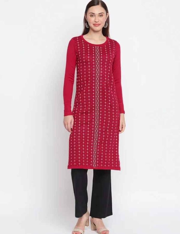 Imara Women Round Neck Printed Kurta