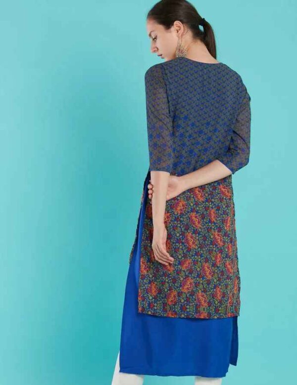 Imara Women Round Neck Printed Kurta