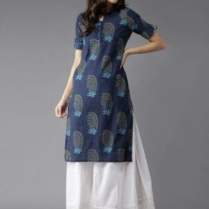 HERE&NOW Women Printed Straight Kurta