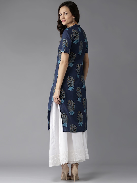 HERE&NOW Women Printed Straight Kurta