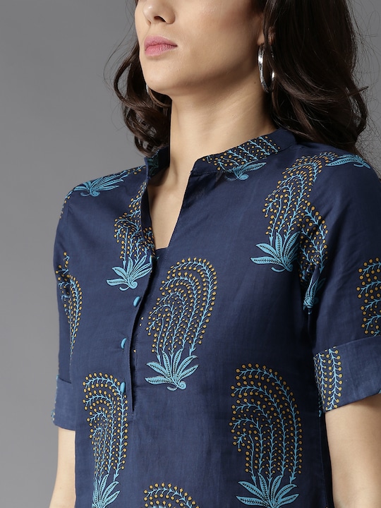 HERE&NOW Women Printed Straight Kurta