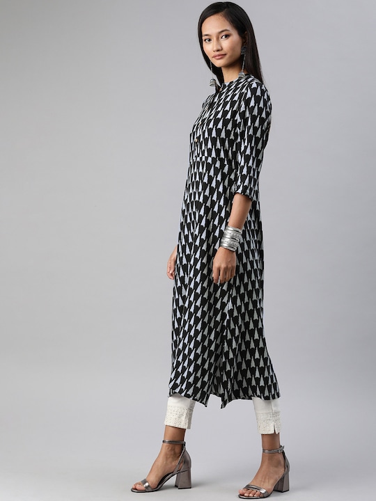 Anouk Women Printed Straight Kurta