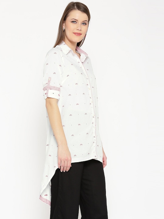 Biba Patterned High-Low Tunic Top