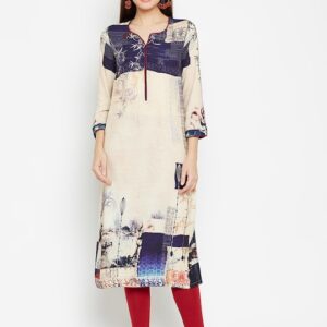 Biba Women Printed Straight Kurta