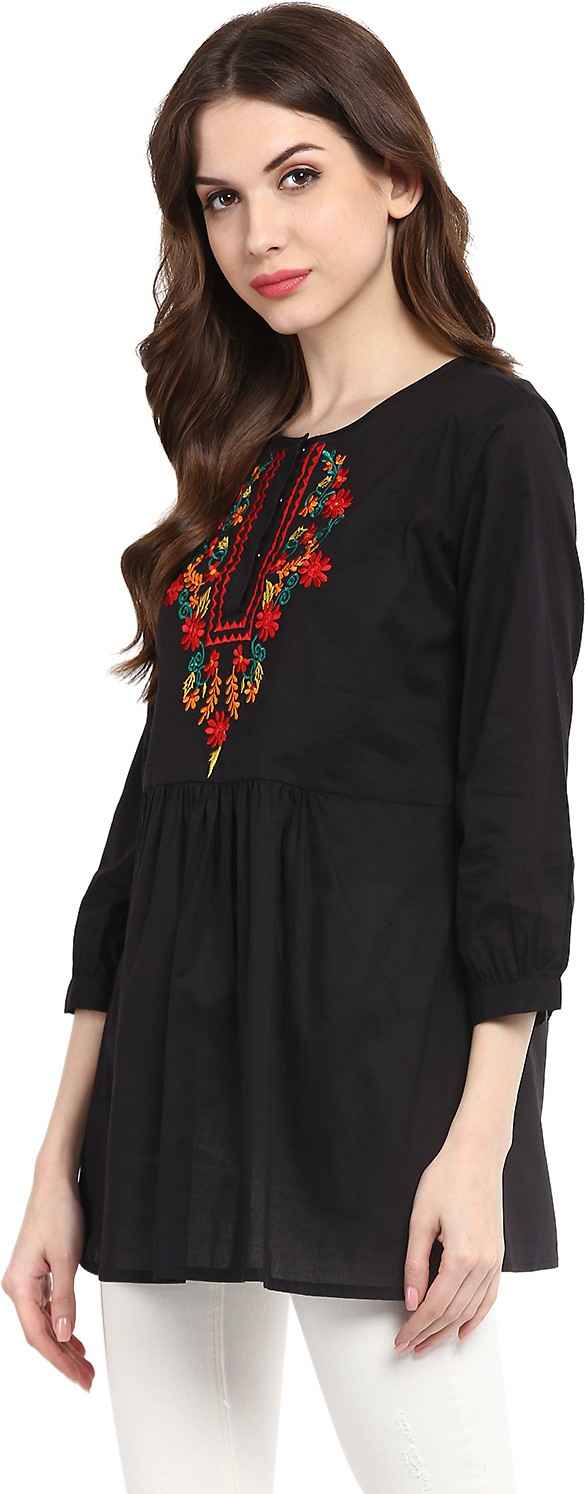 Bhama COUTURE Casual Regular Sleeves Printed Women Top