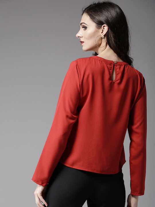 Moda Rapido Women Solid Boxy Top