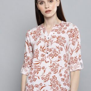 Chemistry Women Printed Shirt-Style Top