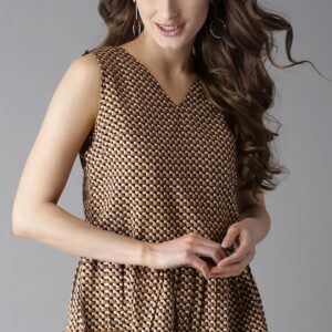 HERE&NOW Women Printed Peplum Top